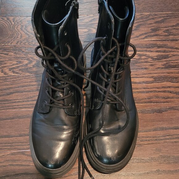 Combat Boots - Black - Picture 1 of 5